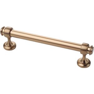 Alzassbg 10 Pack Champagne Bronze Cabinet Pulls, 5 Inch(128mm) Hole Centers Cabinet Handles Kitchen Hardware Straight Bar for Cabinets and Drawer AL3082BRG