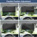 NAZZO Sun Visor Extender for Car, Sun Blocker with PC Sunshade Lens, Magnetic Mounting Adjustable Position, Protect from Glare, UV Rays, Snow Blindness for Safe Driving, Universal for Car, SUV (Black)