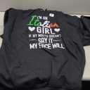 I'm An Italian Girl If My Mouth Doesn't Say It My face Will Pullover Hoodie(2XL)