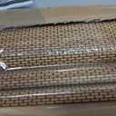 LazBlinds 100% Blackout No Drill Bamboo Roman Shades, Cordless Bamboo Blinds for Indoor Windows, Room Darkening Shades for Home & Patio, Thermal Insulated, Acron, 36" W x 64" H