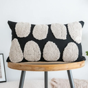 midgeog Black White Geometric Tufted Decorative Pillow 30x60