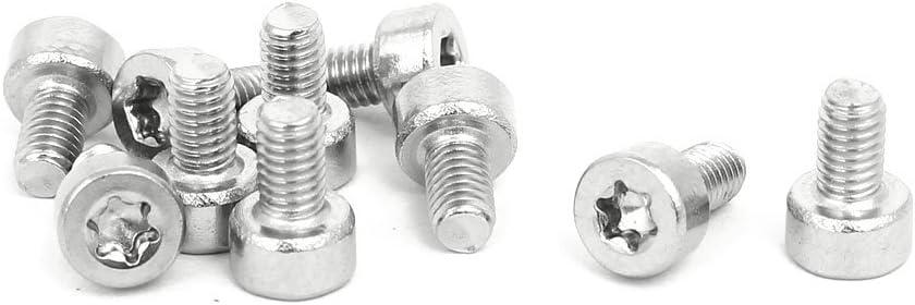 M3x5mm Thread Screws & Bolts T10 Torx Drive 304 Stainless Steel Torx Socket Cap Set Screws Screw 10pcs M3x5mm Thread Screws & Bolts T10 Torx Drive 304 Stainless Steel Torx Socket Cap Set Screws Screw 10pcs