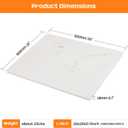 Marble Cutting Board, Large Marble Slab Pastry Board With Non-Slip Feet For Baking, Cheese, Charcuterie, Chocolate, 16x20 Inch