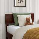AFI, Orlando Twin Adjustable Modern Solid Wood Panel Headboard, Walnut