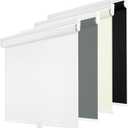 Changshade Cordless Roller Shades Blackout Blinds for Indoor Windows,Pull Down Darkening Roller Shade with UV Protection and Thermal Window Shades for Home and Office(35.5" W x 72" H,White)