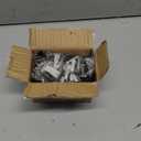 KOLAKO 8 Pack Curtain Rod Bracket, 1 Inch Heavy Duty Holder Black Drapery Single Hooks for Wall