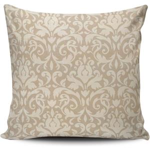 XIUBA Throw Pillow Covers Case Beige Classic Damask Decorative Pillowcase Cushion Cover 20X20 inch Square Size Double Sided Design Printed (4 Pack)