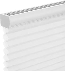 Changshade Cordless Cellular Shades, Light Filtering Honeycomb Shades for Windows, Pull Down Pleated Blinds, Easy to Install for Indoor Windows and French Doors,52" W x 72" H, Grey Changshade Cordless Cellular Shades, Light Filtering Honeycomb Shades for Windows, Pull Down Pleated Blinds, Easy to Install for Indoor Windows and French Doors,52" W x 72" H, Grey