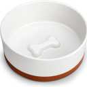 MALACASA Dog Bowls, Ceramic Dog Food and Water Bowls for Large Size Dogs, 6 Cups Capacity Pet Bowl for Large Dogs.1-Pack (L-6 Cups)