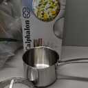 Calphalon Classic Stainless Steel Sauce Pan, 3.5-Quart, Impact-Bonded Aluminum Base, Stay-Cool Handles