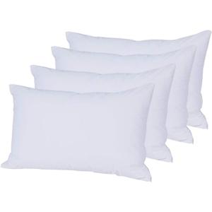 Bedecor Standard Pillow Protector with Zipper 4 Pack,Waterproof Pillow Covers Encasement Smooth Dust Proof with Breathable Holes Allow Air to Circulate