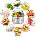 Accessories for Instant Pot, Sugaroom 100 PCS Pressure Cooker Accessories Set Compatible with Instant Pot Accessories 6 qt 8 quart-2 Steamer Baskets, Springform Pan, Egg Rack, Egg Bites Mold and More