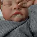 Realistic Reborn Baby Dolls-18 Inch Real Life Baby Dolls Girl Lifelike Baby Doll with Accessories for 3+ Years Old (Gray)