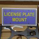 Front Bumper License Plate Mount Compatible with Genesis G70 2019-2025, No Drill Front License Plate Frames Tow Hook License Plate Bracket Holder Mounting Kit Car Accessories