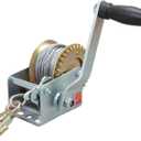 BIG RED ATRT1061CR Torin 600lbs Capacity Manual Hand Crank Winch with 26.3FT Steel Cable