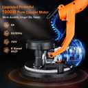 Drywall Sander, 1000W Popcorn Ceiling Removal Tool, Automatic Drywall Sander with Vacuum Dust Collection, LED Light, 6 Variable Speed 800-2200RPM, Foldable & Extendable Handle,15Pcs Sanding Discs