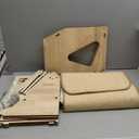 Enhanced Wood-Framed Cat Scratching Post: Large Sisal Cat Scratcher, Integrated Scratch Post Pad Condo Tunnel House. All-in-One Space Saver for Multi-Cat & Budget-Friendly Homes (24 In)