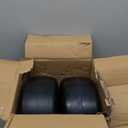 2 Pcs 136.50-6 Flat Free Lawn Mower Tires and Wheels, with 3/4" & 5/8" Bearing, 13x6.50-6 Zero Turn Mower Front Tires for Commercial Garden Lawn, 4"- 8.2" Centered Hub