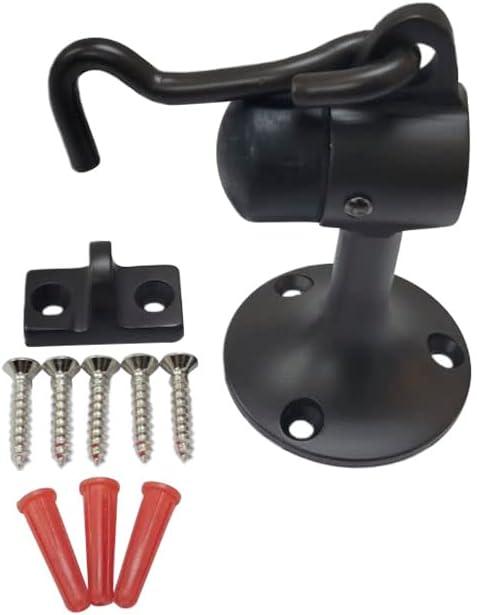 QCAA Door Stop, Solid Brass, Height 3-15/16", US10B ORB Oil-Rubbed Bronze, 1 Pack, Made in Taiwan