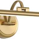 Hard-Wired Picture Lights 23.62 Inch Dimmable LED Wall Art Lighting Modern Brass Gallery Light Poster Lights Adjustable Swing Arm Picture Frame Light for Display Art Work,14W,2700K, Warm White