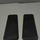 2PCS Silicone Heat Resistant Mat Pouch for Hair Straightener, Curling Iron, Flat Iron and Hot Hair Tools Black