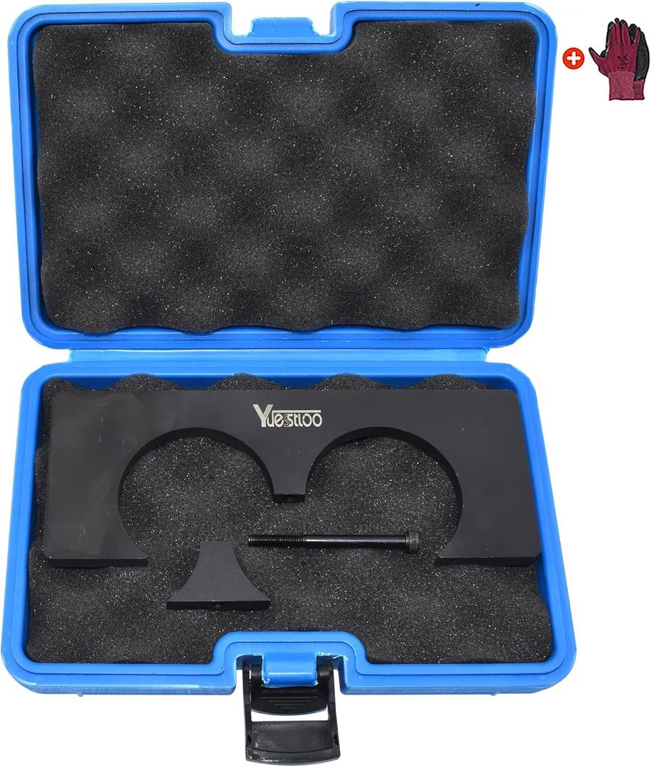 Camshaft Phaser Holding Tool Kit, Compatible with Jeep Chrysler Dodge Wrangler 3.0 3.2 3.6L Engine, with Gloves, Camshaft Locking Replace Timing Chain Tool