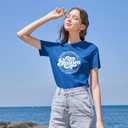 Autism Awareness Shirt for Women: in April We Wear Blue Shirts Mental Health Tee Inspirational Short Sleeve Tee Tops (Blue, S)