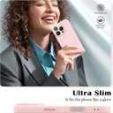 for iPhone 16 Pro Magnetic Case, Luxury Cute Soft Liquid Silicone Case for Women Girls Men Anti-Scratch Anti-Drop Bumper Shockproof Full Camera Lens Protection Cover for iPhone 16 Pro-Pink