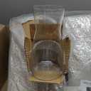 Thenshop 10 Pcs 8'' Tall Clear Flower Vase Wide Mouth Crystal Glass Boho Decorative for Centerpieces Bulk Tall Vase for Flower Bouquets Rustic Home Decor Wedding Housewarming Gift (Clear)