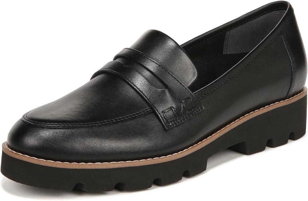 Vionic Cheryl II Womens Slip On Loafer Moc Casual Sho Black Nappa - 6 Wide