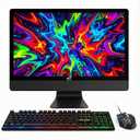 STGSivir All in One Computer PC,23.6" FHD Display,Core i5,16G RAM,512G SSD | All in One Desktop Computer,WiFi,BT 5.0,RGB Keyboard,Mouse,Webcam,HDMI,Win11 Home,AIO for Home,Office