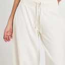 Women’s Wide Leg Jogging Pants with Deep Ribbed Waistband, Casual Lounge Sweatpants, Size XS