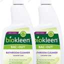 Biokleen Bac-Out Natural Bathroom Cleaner - 2 Pack - Enzyme Professional Strength, Enzymatic Cleaner for Bathroom, Eco-Friendly, Plant-Based, No Artificial Fragrance - Packaging May Vary