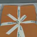 MooMee Bedding Duvet Cover Set 100% Washed Cotton Linen Like Textured Breathable Durable Soft Comfy (Solid Burnt Orange, Queen 90"x90")