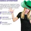 FUNSTITUTION Cowboy Hat - Giant Foam Hat - Oversized Cowboy Hat - Red - For Adults and Kids - Hilarious Hat - Large - Polyurethane Foam - All Ages