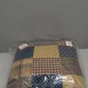 Patriotic Patch Quilted Pillow 16x16
