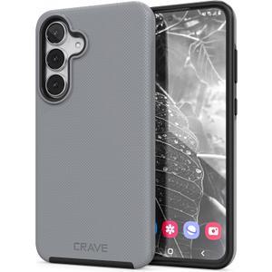 Crave Compatible with Samsung Galaxy S25 FE Case, Shockproof Protection Dual Layer Case for Samsung Galaxy S25 FE (6.7 inch) - Slate