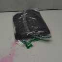 Sidefeel Women's Wide Leg Jeans Casual High Waisted Straight Zimbaplatinum Denim Pants with Pockets (12, Dark Black)