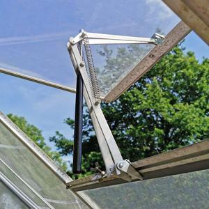 Automatic Greenhouse Vent Opener Solar Powered Auto Hothouse Window Opener Wooden Cold Frame Roof Vent Opening Kit Greenhouse Accessories-(Lifts 15.4 Lbs,Double Spring)