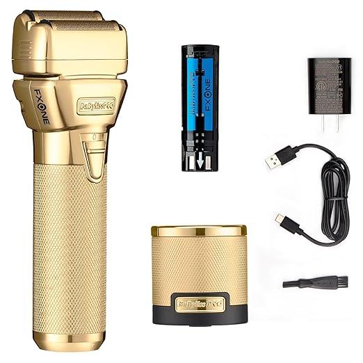 FXONE Double Foil Stick Shavers With Interchangeable Battery (Gold)