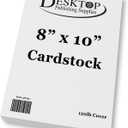 White 8" x 10" Cardstock - Blank SUPER Thick Paper - Heavy Weight 120lb Cover Card Stock for Inkjet & Laser Printer - 100 Sheets
