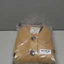 Allegra K Women's Winter Overcoat Peter Pan Collar Flap Pocket Single Breasted Coat (Small, Khaki)