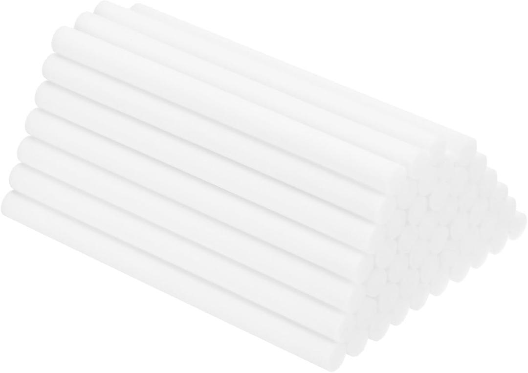 uxcell 48pcs Humidifier Cotton Stick, 8 x 120mm Refill Sticks Filter Replacement Wicks, Humidifier Filter Cotton Refill Travel Mini Humidifier Filters Sticks