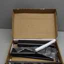 Universal Swivel TV Stand/Base Table Top TV Stand 32 to 65 inch TVs 80 Degree Swivel, 4 Level Height Adjustable, Heavy Duty Tempered Glass Base, Holds up to 88lbs Screens, HT04B-002