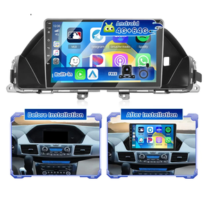 [4+64G] Hikity Android 15 Car Stereo for Honda Odyssey EX-L 2011-2017 with Wireless Carplay Android Auto, 9'' IPS Touch Screen Radio Bluetooth Mirror Link GPS WiFi SWC AI DSP/FM/RDS/EQ Backup Cam+Mic