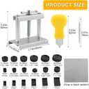 Watch Press Tool Set - Case Closer with 18 Molds, Crystal Press, Battery Replacement Kit
