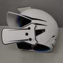 Champro HX Legend Plus Batting Helmet (Medium, White, Black)