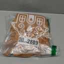 SilTriangle 24 Pcs Christmas Non-woven Gingerbread Bag Party Gift Gingerbread House Shaped Favors with Handles Tote Treat Goodie Candy Bags for Xmas Theme Party Reusable Supplies