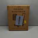 GtIiFmTe Folding Hand Truck Lightweight Hand Truck Dolly Foldable,Luggage cart with 4 Rotate Wheels, Utility Cart with Adjustable Handle,Collapsible Dolly for Moving (Black)