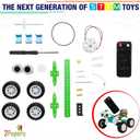 2Pepers Electric Motor Robotic Science Kits for Kids (4-in-1), DIY STEM Toys Kids Science Experiment Kits,Building Educational Robotics Kit for Boys and Girls,Circuit Engineering Science Project Kits, 4 PACK